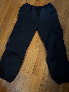 art class Black Cargo Joggers with Elastic Cuffs